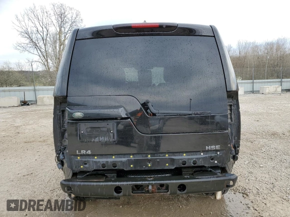 2013 Land Rover LR4 HSE with VIN SALAG2D4XDA655185, listed as a Copart auction lot 50241405 with 182,450 mi miles and Non Repairable. Bid and sale history available at DreamBid. Image 6.
