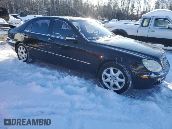 2003 Mercedes-Benz S-Class 4.3L with VIN WDBNG83J13A342008, listed as a Copart auction lot 86048674 with 222,223 mi miles and Salvage Title. Bid and sale history available at carsss.com. Image 4.