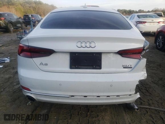 2018 Audi A5 Sportback Prestige z VIN WAUCNCF59JA062993, wystawiony jako Copart lot #41951095 z przebiegiem 70 238 mil mil oraz Szkoda całkowita • Salvage title. Historia ofert i sprzedaży dostępna na DreamBid. Obrazek 6.