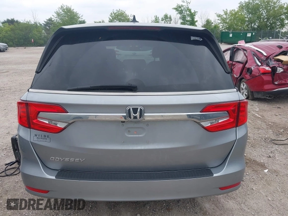 2019 Honda Odyssey EX with VIN 5FNRL6H53KB129212, listed as a IAAI auction lot 42474440 with 142,431 mi miles and . Bid and sale history available at DreamBid. Image 16.