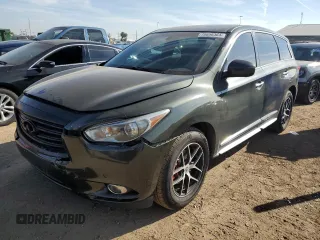 2013 Infiniti JX35 with VIN 5N1AL0MN1DC311938, listed as a Copart auction lot 70656364 with 131,258 mi miles and Salvage Title. Bid and sale history available at carsss.com. Image 1.