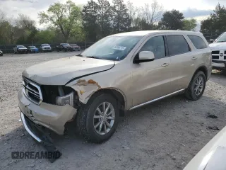 2014 Dodge Durango SXT z VIN 1C4RDJAG2EC383054, wystawiony jako Copart lot #52596715 z przebiegiem 178 916 mil mil oraz Czysty tytuł • Clean title. Historia ofert i sprzedaży dostępna na DreamBid. Obrazek 1.