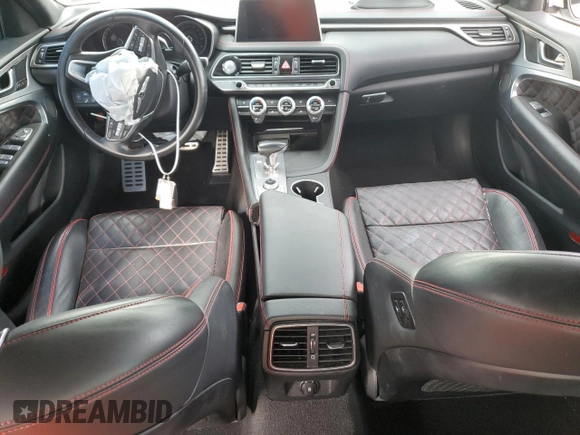 2021 Genesis G70 3.3T with VIN KMTG34LE5MU074535, listed as a Copart auction lot 40277844 with 56,032 mi miles and Non Repairable. Bid and sale history available at carsss.com. Image 8.