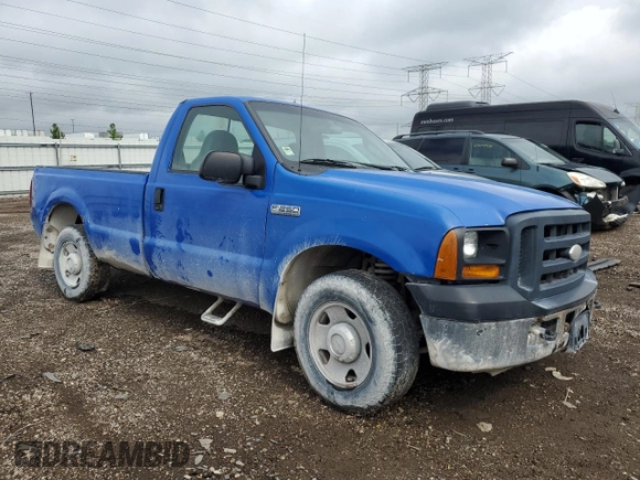 2006 Ford Super Duty F-250 XL with VIN 1FTNF205X6EA14897, listed as a Copart auction lot 64223424 with 0 mi miles and Salvage Title. Bid and sale history available at carsss.com. Image 4.