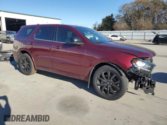 2020 Dodge Durango GT with VIN 1C4RDHDG3LC329764, listed as a Copart auction lot 84077484 with 110,320 mi miles and Salvage title. Bid and sale history available at DreamBid. Image 4.