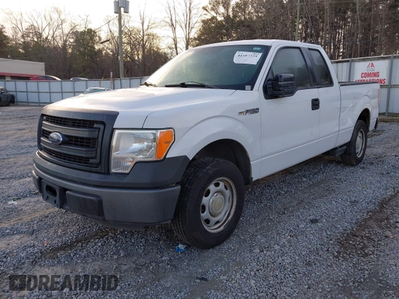 2014 Ford F-150 XL with VIN 1FTEX1CM0EKF94073, listed as a IAAI auction lot 41687225 with 276,152 mi miles. Bid and sale history available at carsss.com. Image 21.