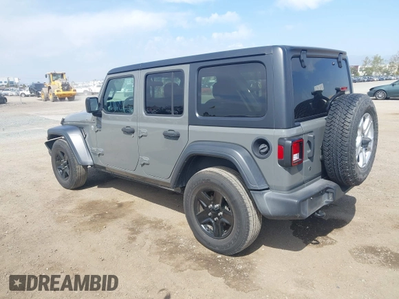 2020 Jeep Wrangler Unlimited Sport S z VIN 1C4HJXDN2LW261730, wystawiony jako IAAI lot #42034942 z przebiegiem 61 465 mil mil oraz . Historia ofert i sprzedaży dostępna na DreamBid. Obrazek 3.