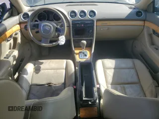 2007 Audi A4 3.2L with VIN WAUDH48H27K021925, listed as a Copart auction lot 60487555 with 143,947 mi miles and Salvage title. Bid and sale history available at DreamBid. Image 8.