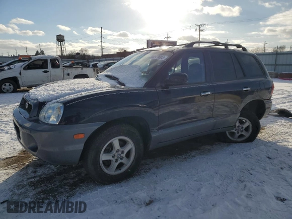 2004 Hyundai Santa Fe GLS with VIN KM8SC13E04U819968, listed as a Copart auction lot 88279005 with 156,808 mi miles and Salvage Title. Bid and sale history available at carsss.com. Image 1.