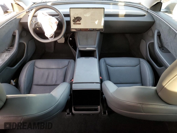 2024 Tesla Model 3 Long Range with VIN 5YJ3E1EB5RF753911, listed as a Copart auction lot 45477385 with 12,164 mi miles and Salvage Title. Bid and sale history available at DreamBid. Image 8.
