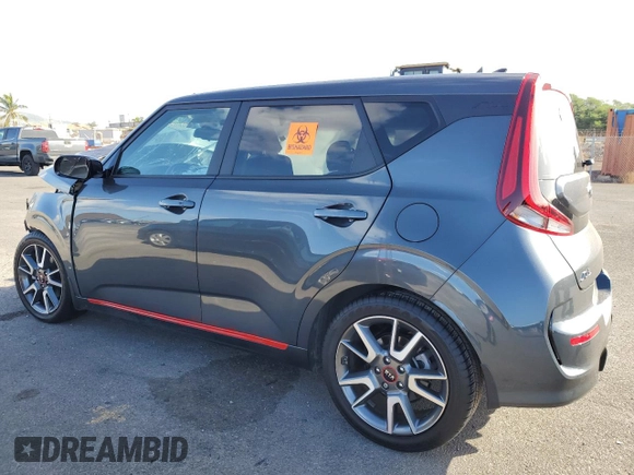 2021 Kia Soul Turbo with VIN KNDJ53AF6M7779086, listed as a Copart auction lot 81195814 with 7,479 mi miles and Salvage Title. Bid and sale history available at DreamBid. Image 2.