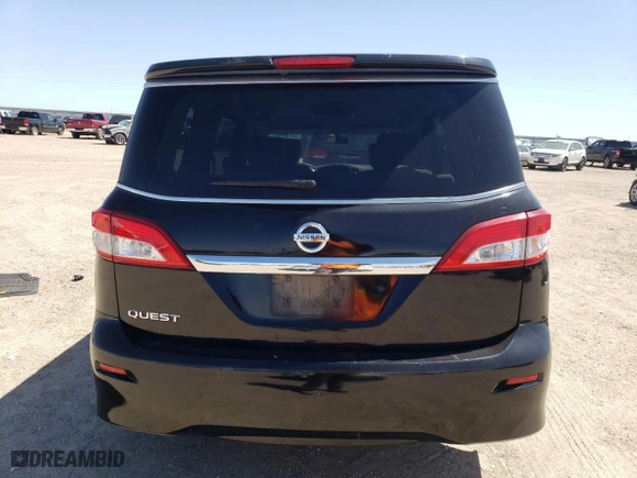 2012 Nissan Quest S with VIN JN8AE2KP8C9033053, listed as a Copart auction lot 54130704 with 155,162 mi miles and Salvage Title. Bid and sale history available at carsss.com. Image 6.
