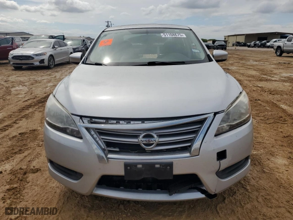 2014 Nissan Sentra SV with VIN 3N1AB7AP8EY314434, listed as a Copart auction lot 51108675 with 123,485 mi miles and Salvage Title. Bid and sale history available at carsss.com. Image 5.