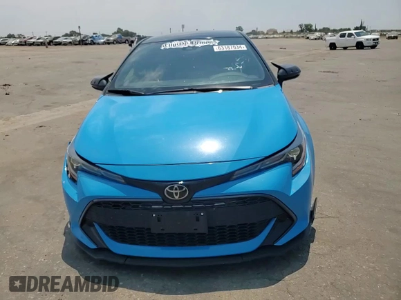2021 Toyota Corolla Hatchback SE with VIN JTND4MBE0M3120757, listed as a Copart auction lot 63187034 with 45,238 mi miles and Salvage Title. Bid and sale history available at carsss.com. Image 10.