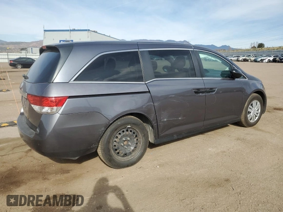 2016 Honda Odyssey LX with VIN 5FNRL5H28GB119525, listed as a Copart auction lot 50914835 with 87,210 mi miles and Salvage Title. Bid and sale history available at DreamBid. Image 3.