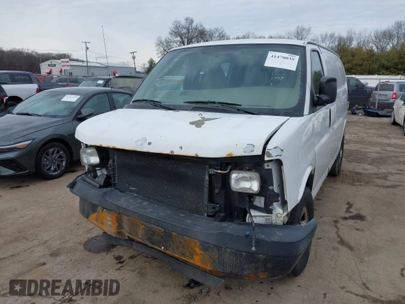 2008 Chevrolet Express Cargo Van with VIN 1GCGG25C081217403, listed as a IAAI auction lot 41470035 with 0 mi miles. Bid and sale history available at carsss.com. Image 18.