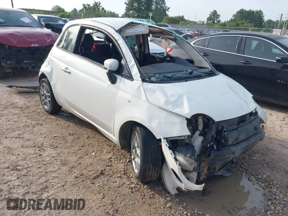 2015 FIAT 500 Pop with VIN 3C3CFFAR3FT653224, listed as a IAAI auction lot 42314881 with Not provided miles and . Bid and sale history available at DreamBid. Image 1.