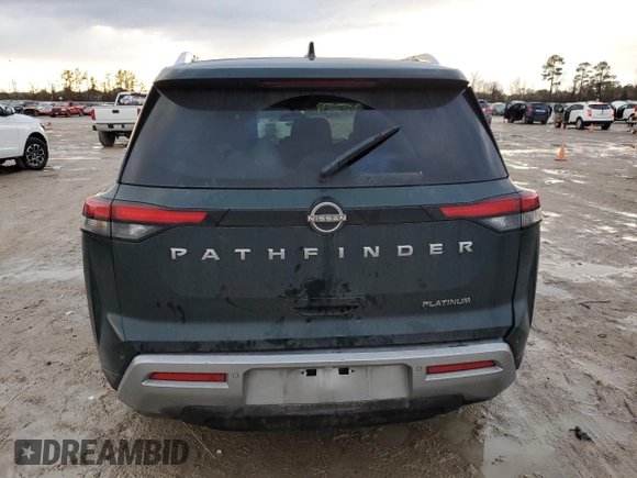 2022 Nissan Pathfinder Platinum with VIN 5N1DR3DG3NC266310, listed as a Copart auction lot 43076525 with 65,931 mi miles and Salvage title. Bid and sale history available at DreamBid. Image 6.