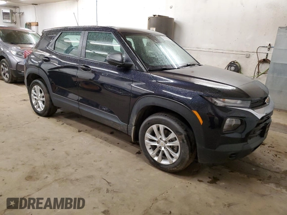 2021 Chevrolet TrailBlazer LS with VIN KL79MNSLXMB137101, listed as a Copart auction lot 78218284 with 25,975 mi miles and Salvage Title. Bid and sale history available at carsss.com. Image 4.