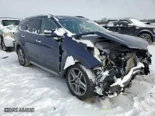 2017 Hyundai Santa Fe Limited Ultimate with VIN KM8SRDHFXHU175080, listed as a Copart auction lot 45749745 with 140,956 mi miles and Salvage Title. Bid and sale history available at carsss.com. Image 4.
