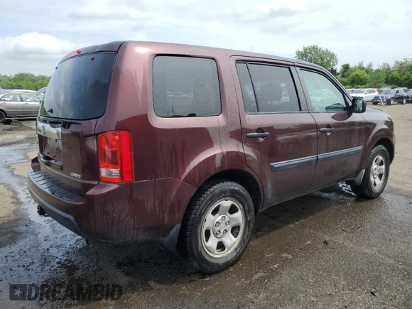 2010 Honda Pilot LX z VIN 5FNYF4H20AB003479, wystawiony jako Copart lot #57418765 z przebiegiem 177 219 mil mil oraz Szkoda całkowita • Salvage title. Historia ofert i sprzedaży dostępna na DreamBid. Obrazek 3.