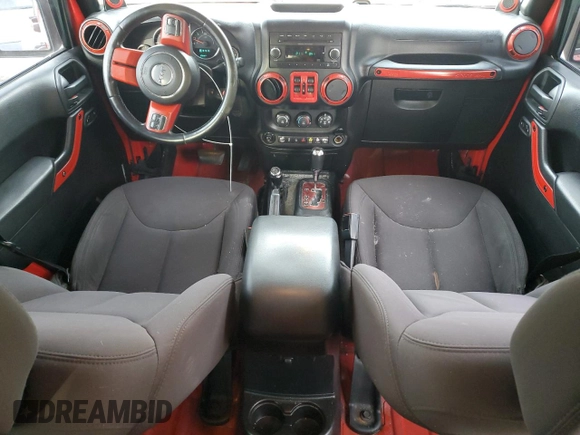 2014 Jeep Wrangler Unlimited Sport with VIN 1C4HJWDG6EL280653, listed as a Copart auction lot 48851205 with 125,211 mi miles and Salvage Title. Bid and sale history available at DreamBid. Image 8.