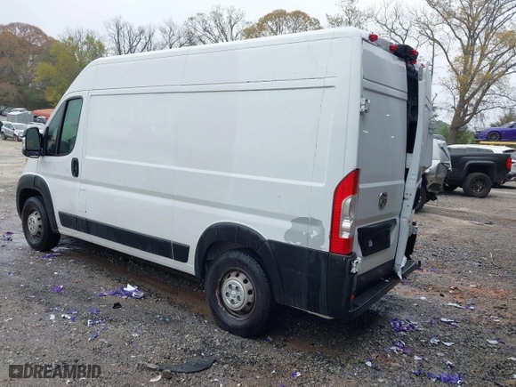 2023 Ram ProMaster Cargo Van with VIN 3C6LRVBG1PE547927, listed as a IAAI auction lot 41900633 with 25,030 mi miles. Bid and sale history available at carsss.com. Image 3.