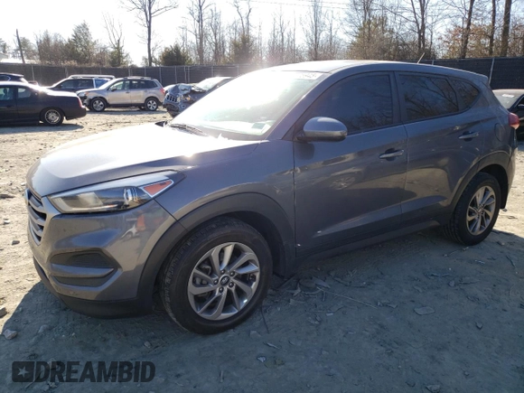 2018 Hyundai Tucson SE z VIN KM8J2CA45JU683675, wystawiony jako Copart lot #46975945 z przebiegiem 108 781 mil mil oraz Szkoda całkowita • Salvage title. Historia ofert i sprzedaży dostępna na DreamBid. Obrazek 1.