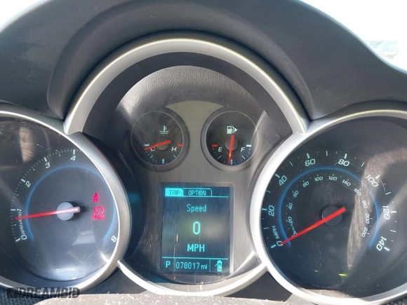 2014 Chevrolet Cruze 2LT with VIN 1G1PE5SB5E7138989, listed as a IAAI auction lot 41635614 with 78,017 mi miles. Bid and sale history available at carsss.com. Image 7.