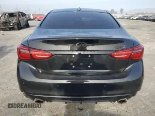 2021 Infiniti Q50 Red Sport 400 with VIN JN1FV7DP8MM850388, listed as a Copart auction lot 86922294 with 50,220 mi miles and Salvage Title. Bid and sale history available at DreamBid. Image 6.