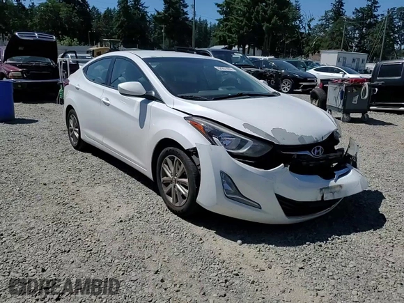 2016 Hyundai Elantra SE z VIN 5NPDH4AE1GH769874, wystawiony jako Copart lot #62957465 z przebiegiem 190 006 mil mil oraz Szkoda całkowita • Salvage title. Historia ofert i sprzedaży dostępna na DreamBid. Obrazek 14.