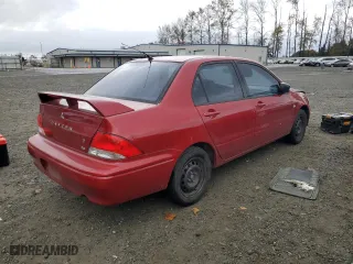 2002 Mitsubishi Lancer ES with VIN JA3AJ26E82U044516, listed as a Copart auction lot 76046224 with 201,916 mi miles and Salvage Title. Bid and sale history available at carsss.com. Image 3.