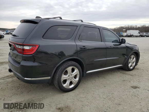 2015 Dodge Durango Limited with VIN 1C4RDHDG9FC694986, listed as a Copart auction lot 47779525 with 192,598 mi miles and Salvage Title. Bid and sale history available at carsss.com. Image 3.