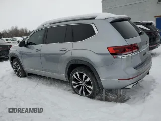 2021 Volkswagen Atlas SEL Premium R-Line with VIN 1V2FR2CA4MC543032, listed as a Copart auction lot 43999525 with 98,045 mi miles and Clean title. Bid and sale history available at DreamBid. Image 2.