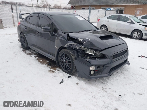 2015 Subaru WRX STI with VIN JF1VA2L60F9803514, listed as a IAAI auction lot 41591735 with 82,700 mi miles and . Bid and sale history available at DreamBid. Image 1.