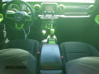 2018 Jeep Wrangler Unlimited Sport with VIN 1C4HJXDG7JW115516, listed as a Copart auction lot 58231735 with 52,992 mi miles and Salvage title. Bid and sale history available at DreamBid. Image 8.