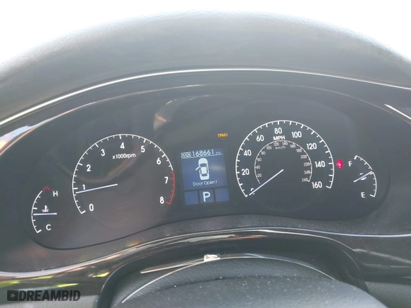 2012 Hyundai Genesis 3.8L with VIN KMHGC4DD9CU167203, listed as a IAAI auction lot 41557600 with 168,661 mi miles. Bid and sale history available at carsss.com. Image 7.