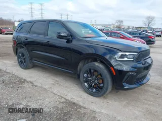 2021 Dodge Durango SXT Plus with VIN 1C4RDJAG2MC766281, listed as a IAAI auction lot 41845108 with 68,026 mi miles and . Bid and sale history available at DreamBid. Image 1.