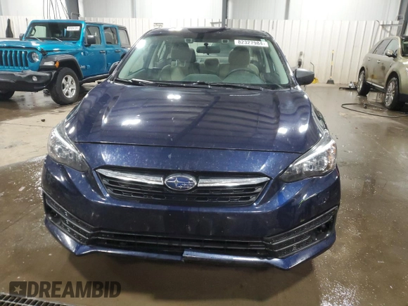 2021 Subaru Impreza with VIN 4S3GKAB61M3606699, listed as a Copart auction lot 82327984 with 118,499 mi miles and Salvage Title. Bid and sale history available at carsss.com. Image 5.