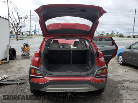 2021 Hyundai Kona Limited with VIN KM8K33A51MU731249, listed as a Copart auction lot 46894595 with 94,427 mi miles and Non Repairable. Bid and sale history available at carsss.com. Image 6.