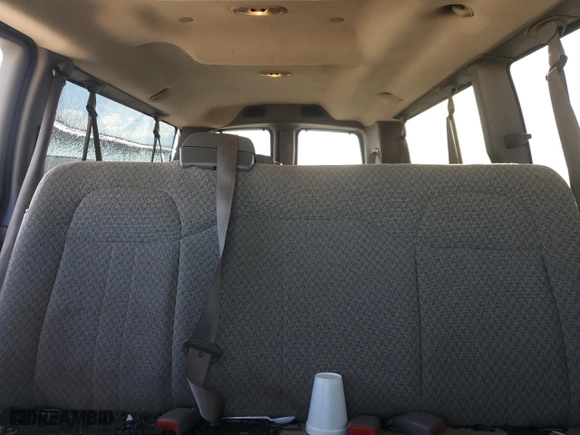 2009 Chevrolet Express Passenger with VIN 1GAHG39K791118504, listed as a Copart auction lot 81822294 with 120,204 mi miles and Salvage Title. Bid and sale history available at carsss.com. Image 10.