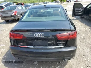 2018 Audi A6 Premium Plus with VIN WAUG8AFC7JN088562, listed as a Copart auction lot 55343595 with 76,742 mi miles and Salvage title. Bid and sale history available at DreamBid. Image 6.