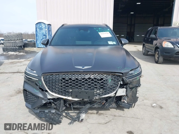 2022 Genesis GV70 Sport with VIN KMUMCDTC6NU028274, listed as a IAAI auction lot 41613720 with 46,522 mi miles and . Bid and sale history available at DreamBid. Image 12.