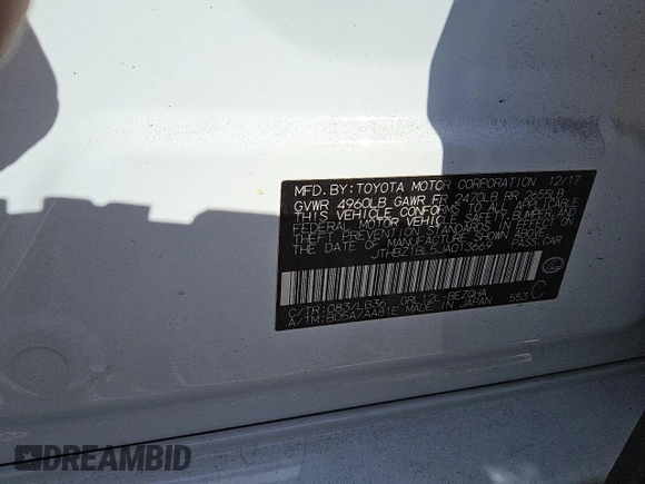 2018 Lexus GS 350 z VIN JTHBZ1BL5JA013669, wystawiony jako Copart lot #82099394 z przebiegiem 97 920 mil mil oraz Szkoda całkowita • Salvage title. Historia ofert i sprzedaży dostępna na DreamBid. Obrazek 13.
