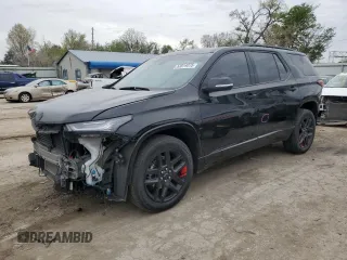 2023 Chevrolet Traverse Premier z VIN 1GNERKKW1PJ244454, wystawiony jako Copart lot #52814075 z przebiegiem 21 331 mil mil oraz Szkoda całkowita • Salvage title. Historia ofert i sprzedaży dostępna na DreamBid. Obrazek 1.
