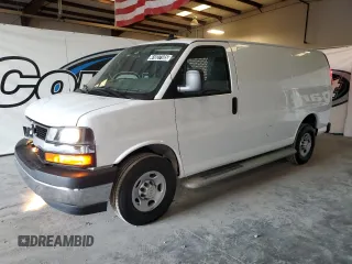 2023 Chevrolet Express Cargo Van with VIN 1GCWGAFP4P1150293, listed as a Copart auction lot 41827105 with 13,270 mi miles and Clean Title. Bid and sale history available at carsss.com. Image 1.