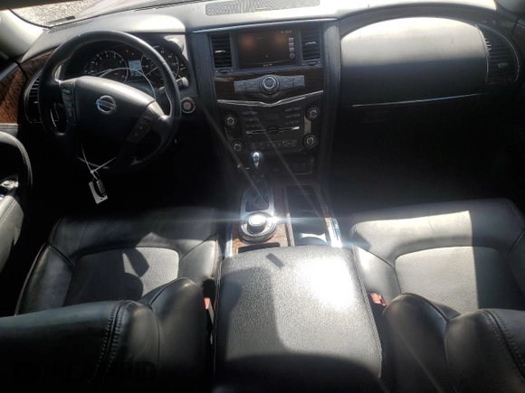 2018 Nissan Armada SL with VIN JN8AY2NC1J9557769, listed as a Copart auction lot 53961105 with 55,678 mi miles and Salvage Title. Bid and sale history available at carsss.com. Image 8.