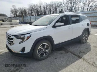 2019 GMC Terrain SLT z VIN 3GKALPEV9KL308495, wystawiony jako Copart lot #49771035 z przebiegiem 185 325 mil mil oraz Szkoda całkowita • Salvage title. Historia ofert i sprzedaży dostępna na DreamBid. Obrazek 1.