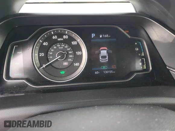 2020 Hyundai Ioniq SE with VIN KMHC65LD0LU194805, listed as a Copart auction lot 43444025 with 130,155 mi miles and Salvage title. Bid and sale history available at DreamBid. Image 9.