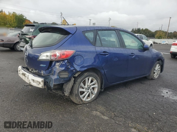 2013 Mazda 3 i Touring with VIN JM1BL1L86D1705148, listed as a Copart auction lot 76975804 with 73,900 mi miles and Salvage title. Bid and sale history available at DreamBid. Image 3.